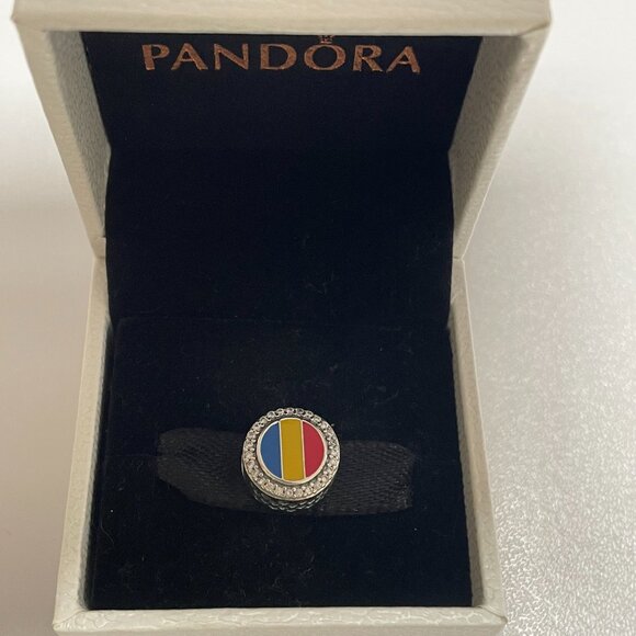 Pandora Romania Flag Exclusive Charm Bead - Picture 3 of 5
